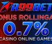 Bonus Rollingan Live Casino 0.70%