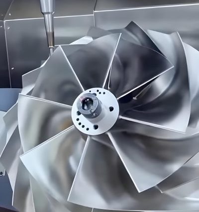 High-speed CNC milling machine creating fine surface finishes
