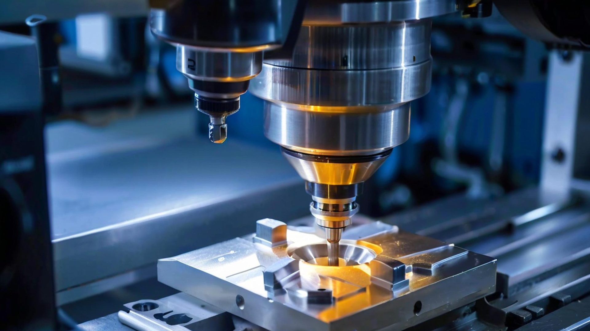 Mold manufacturing facility with precision machinery
