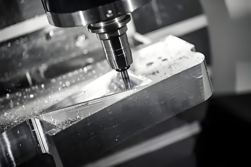 Surface grinding machine achieving precise flatness on a mold component