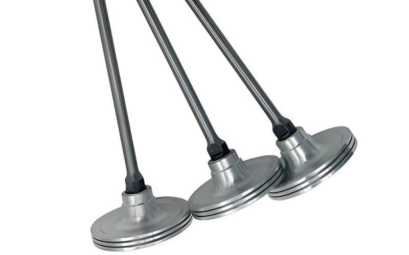 Rod type mold components including ejector pins and return pins