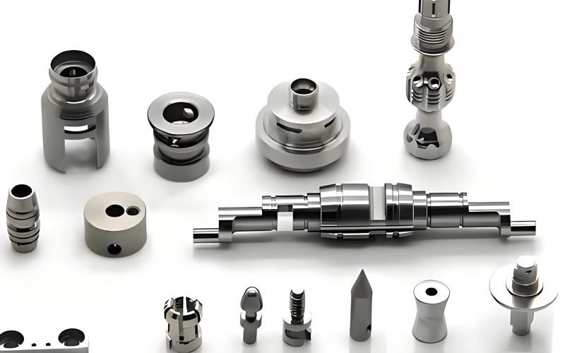 Shaft sleeve type mold components including guide pillars and bushings