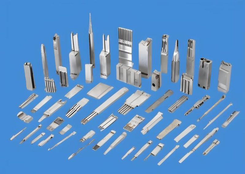 Industrial mold components in a manufacturing setting